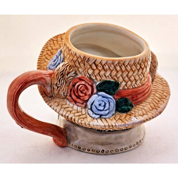 MUG-THE BOYDS COLLECTION-MS. BRUIN-"Afternoon Tea"-Plant Holder-Numbered Edition - Picture 4 of 13